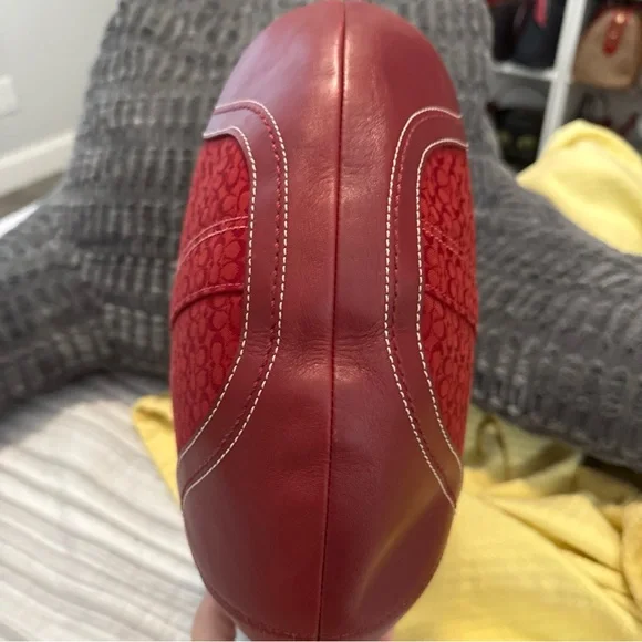 Coach Red signature y2k hobo Shoulder Bag - Picture 4 of 9